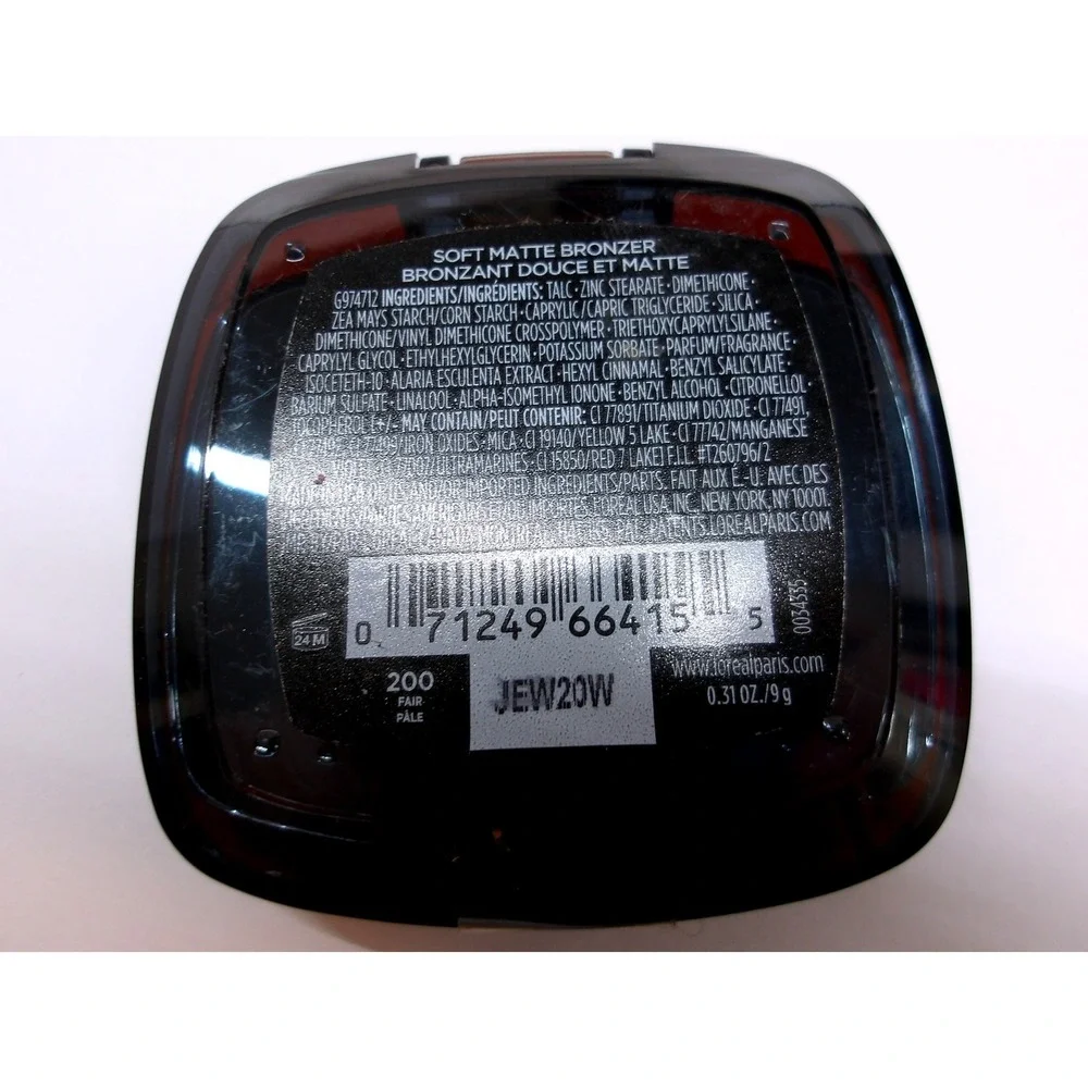 L'Oreal Paris Infallible Bronzer 24H Matte Waterproof 200 Fair 9g / #26829